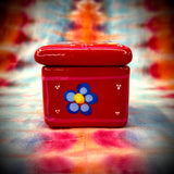 Mini Square Talavera Pottery Trinket Box
