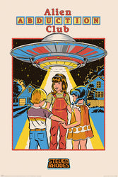 Alien abduction club steven Rhodes poster 24x36