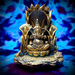 5" Bronze Ganesh Backflow Incense Burner