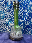 12" double bulb w/hat soft glass waterpipe