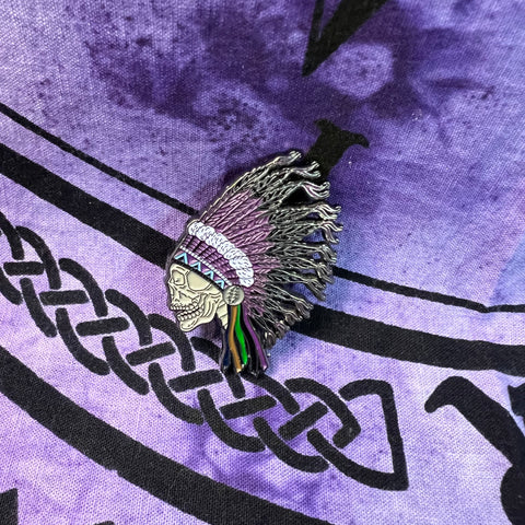 Grateful Dead Indian Headdress Pin