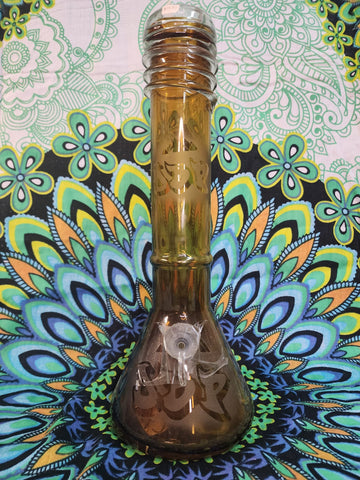 12” Frosted DBP Beaker Soft Glass Waterpipe