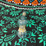 5" Spin & Rake Silver Fumed Yellow/Blue Bubbler by Vince Lown