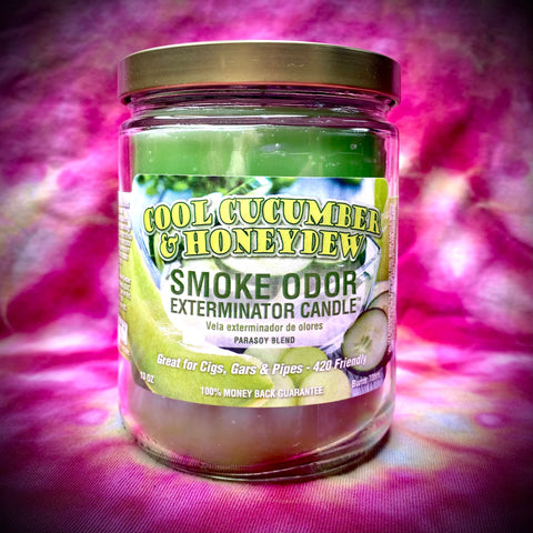 Smoke Odor Eliminator Candle 13oz - Cool Cucumber & Honeydew