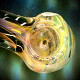5.5" Large Fumed Canework Handpipe w/ Front Swirl Design