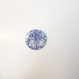 1.5” Blue Tree Button Pin