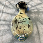 Snoopy Sketch Handpipe by Baked Glass