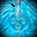 12" American Glass Recycler Waterpipe w/ Dome & Nail