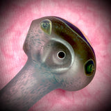 3.5" Light Blue Misfits Sandblasted Handpipe by 207 Glass