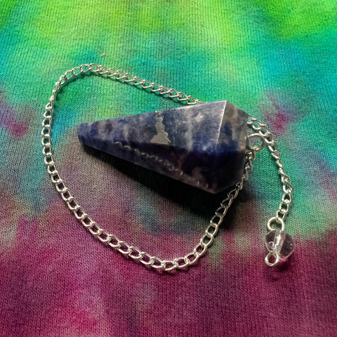 1.5" Lapis Lazuli Pendulum w/ Metal Cord