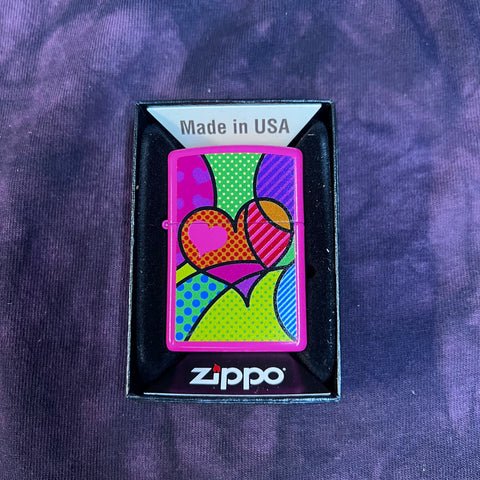 Zippo lighter Pop art heart