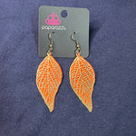 Paparazzi Leafy Luxury Orange Earring