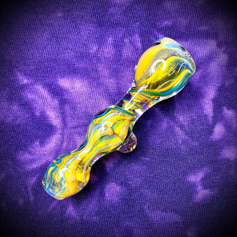 Inside/Out Fume Chillum by Baked Glass