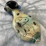 Snoopy Sketch Handpipe by Baked Glass