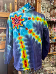 XL Long Sleeve Hooded Tie-Dye Shirt by Don Martin