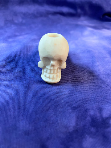 4" bone/wood skull pipe made in Mexico