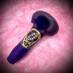 3.5" Dual Image Grateful Dead Sandblasted Handpipe by 207 Glass