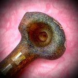 3.5-4" State of Maine Sandblasted Handpipe by 207 Glass