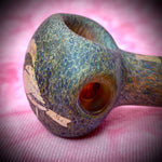 3.5-4" State of Maine Sandblasted Handpipe by 207 Glass