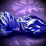 3-3.25" Contrax Blue Chillum by Baked Glass