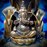 5" Bronze Ganesh Backflow Incense Burner
