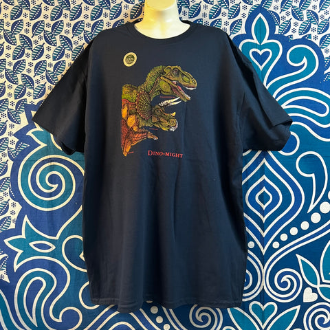 Youth Large Dino-Might Navy T-Shirt