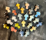 Assorted Crystal Mushroom Necklace