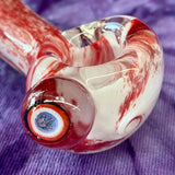 3-4.5" Frit Handpipe w/ Jerry Hand Milli by Baked Glass