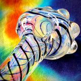 3.5" Fumed Canework Handpipe by Baked Glass