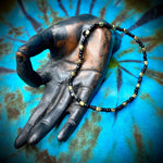 6.5" Maine-Made Bead Bracelet by Lori Williams - Black/Copper