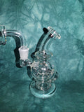 5" Rock Glass Mini Recycler Dab Rig-*Glass Dab Rig 3*