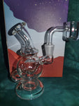 5" Rock Glass Mini Recycler Dab Rig-*Glass Dab Rig 3*