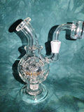 5" Rock Glass Mini Recycler Dab Rig Clear Glass with 10mm Male Banger-*Glass Dab Rig FIVE*