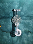 5" Rock Glass Mini Recycler Dab Rig Clear Glass with 10mm Male Banger-*Glass Dab Rig FIVE*