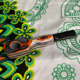 Colorful Diamond Wood-Round/Square Handpipe