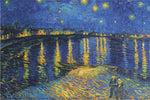 24x36" Starlight Over Rhone (La Nuit Etoilee) Standard Poster