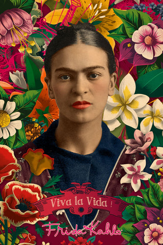 24x36" Frida Kahlo - Viva la Vida! Standard Poster (NEW!)