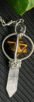 Star with Quartz Crystal Pendulum On Chain