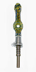 Rock Glass Donut Hole Dab Glass Nectar Collector with 14mm Titanium Tip