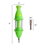Waxmaid Glass Silicone Nectar Collector Kit with 10mm Male Titanium Dab Nail