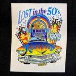 3.5x4" Lost in the 50's Sticker