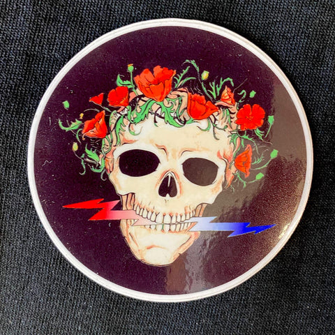 3X3” Skull & Roses Sticker