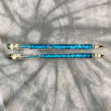 6" Pencil Glass Dab Tool w/ Internal Glitter