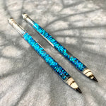 6" Pencil Glass Dab Tool w/ Internal Glitter