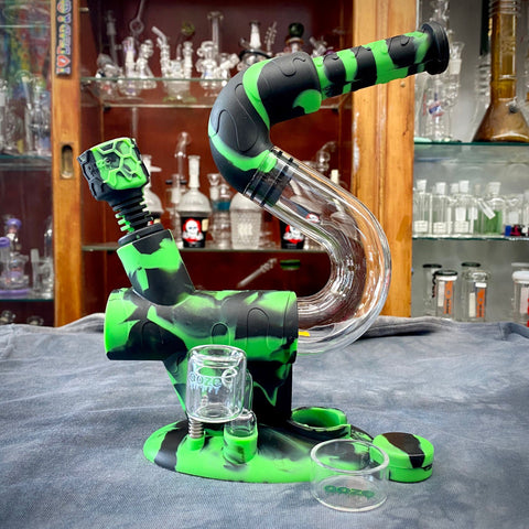 Ooze Swerve 4-in-1 Silicone/Glass Waterpipe