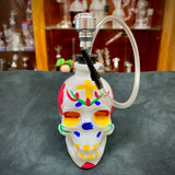 5.5" Painted Sugar Skull Glass Minnow