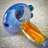 3.75" Purple Slime Handpipe w/ Wig-Wag Front