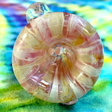 Large Worked Fumed Chillum by Huggy Bear