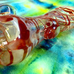 Worked Fumed Chillum by Huggy Bear