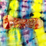 Worked Fumed Chillum by Huggy Bear